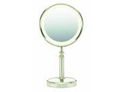 Conair BE116T 10X 1x Lighted Magnified Fluorescent Makeup Mirror Satin Nickel
