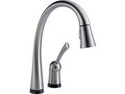 Delta 980T AR DST Pilar Single Handle Pull Down Sprayer Kitchen Faucet with Touc