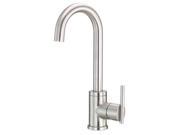 Danze I D151558SS Parma Single Handle Bar Faucet with Side Mount Lever Handle in Stainless Steel