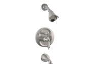 Meridian Faucets 2007120 Pressure Balancing Tub Shower Set Solid Brass Constr