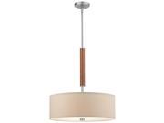 Philips Forecast F130236 Embarcadero 3 Light Pendant in Satin Nickel Finish