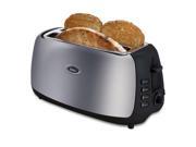 Oster TSSTJC4SST LST 4 Slice Long Slot Toaster Black Stainless Steel