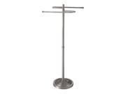 Gatco 1506 Floor Standing S Style Towel Holder in Satin Nickel