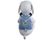 Mesh Pet Harness With Pouch Blue Large