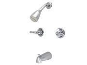 Kingston Brass GKB241 Water Saving Magellan 2 Handle Tub and Shower Faucet with