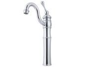 Kingston Brass KB3421BL Single Handle Vessel Sink Faucet with Optional Cover Plate