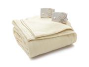 Biddeford 1003 903292 757 Knit Fleece Electric Heated Blanket Queen Natural