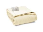 Biddeford 1020 9032108 757 Fleece Electric Heated Blanket Twin Natural