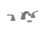Dyconn Faucet WS3H03 BN Fawn Modern 3 Hole Brushed Nickel Bathroom Faucet w P