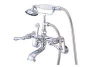 Kingston Brass Cc54T1 Clawfoot Tub Filler With Hand Shower Polished Chrome Finish