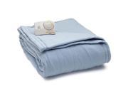 Biddeford 1021 9032108 535 Comfort Knit Fleece Electric Heated Blanket Full Blue