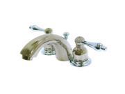 Kingston Brass KB947AL Two Handle 4 in. to 8 in. Mini Widespread Lavatory Faucet with Retail Pop up