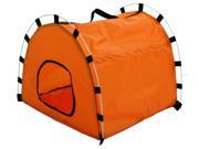 Skeletal Outdoor Travel Collapsible Pet House Tent Orange One Size