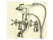 Kingston Brass Cc58T1 Clawfoot Tub Filler With Hand Shower Polished Chrome Finish