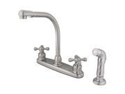 Kingston Brass GKB718AXSP Water Saving Victorian High Arch Kitchen Faucet with C