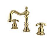 Kingston Brass KS1972TX French Country Widespread Lavatory Faucet Polished Bra