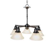 Monument 617283 Sonoma Decorative Vanity Fixtures 5 Light Chandelier Oil Rubbe