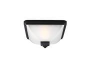 Sea Gull Lighting 7828401 12 Irving Park 1 L Outdoor Ceiling Flush Mount Black