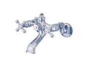 Kingston Brass CC2661 Vintage Wall Mount Tub Faucet with Riser Adapter Polished
