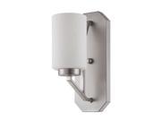 One Light Wall Sconce in Satin Nickel