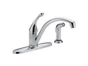 Delta 440 DST Collins Single Handle Side Sprayer Kitchen Faucet in Chrome