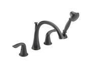 Delta T4738 RB Lahara 2 Handle Roman Tub with Handshower Trim Kit Only in Venetian Bronze