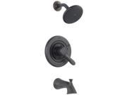 Delta T17438 RB Lahara Single Handle 1 Spray Tub and Shower Faucet Trim in Venetian Bronze