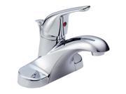 Delta B510LF 4 in. Foundations Single Handle Low Arc Bathroom Faucet in Chrome