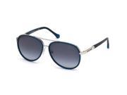 Roberto Cavalli RC790S 16W Women s Shiny Palladium Blue Gradient Lens Sunglasses