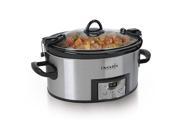 Crock Pot SCCPVL610T S A 6 Quart Cook Carry Oval Slow Cooker Stainless Steel