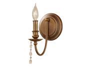 Murray Feiss Lighting WB1593RUS Aura One Light Sconce Rustic Silver Finish