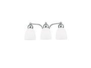 Sea Gull Lighting 44036 962 Metropolis 3 Light Wall Sconce Brushed Nickel Finish