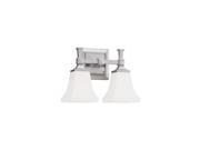 Sea Gull Lighting 44706 962 Melody 2 Light Wall Bath Brushed Nickel