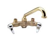 Belanger 7021 Wallmount Laundry Tub Faucet Polished Brass Finish 2 Handles