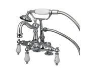 Kingston Brass CC1018T1 Deck Mount Clawfoot Tub Filler with Hand Shower Kingston Brass CC1018T1 Deck Mount Clawfoot Tub Filler with Hand Shower