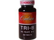 Tri B B 6 Folate B 12 Homocysteine Formula Carlson Laboratories 360 Tablet