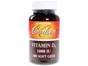Vitamin D Natural 1000 IU Carlson Laboratories 100 Softgel