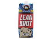 Lean Body RTD Cookies Cream 12 17 fl oz 500 ml shakes