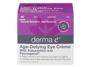 Age Defying Eye Crme With Astaxanthin and Pycnogenol Derma E 0.5 oz Cream