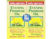 Evening Primrose Oil 500mg Royal Brittany Twin Pack American Health Products 50 50 Softgel