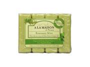 A La Maison Bar Soap Rosemary Mint Value 4 Pack