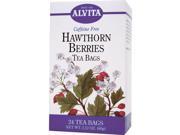 Alvita Organic Hawthorn Tea Caffeine Free 24 Tea Bags