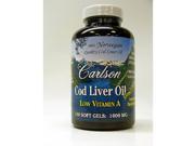 Carlson Labs Cod Liver Oil Low Vitamin A Lemon 150 gels