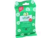 Yes To Cucumbers Facial Towelettes Soothing Hypoallergenic Travel Size 10 Count Pack of 8