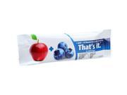 That s It Nutrition Fruit Bar Apple and Blueberry 1.2 oz Pack of 12