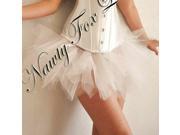 Plus White Tutu Ballet Petticoat Skirt