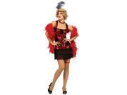 20 s Charleston Speakeasy Flapper Dress Costume Adult One Size Fits Most
