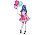 Candy Girl Bubble Gum Clown Costume