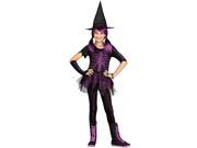 Skeleton Witch Girls Gothic Halloween Costume L