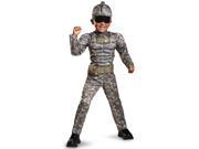 Combat Warrior Muscle Chest Soldier Toddler Costume